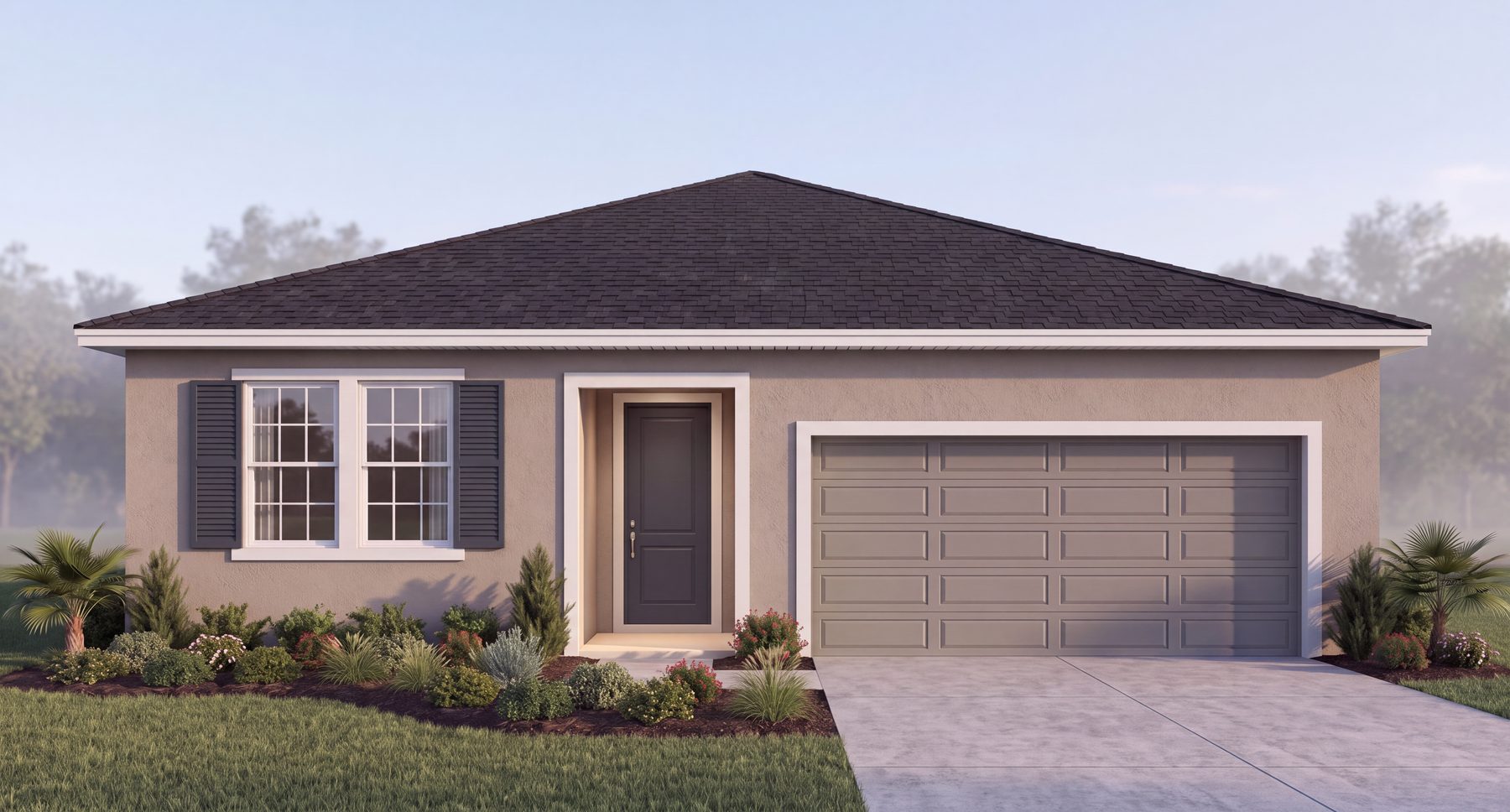 Cambria floor plan — 4 bed 2 bath new home by Brightview Homes