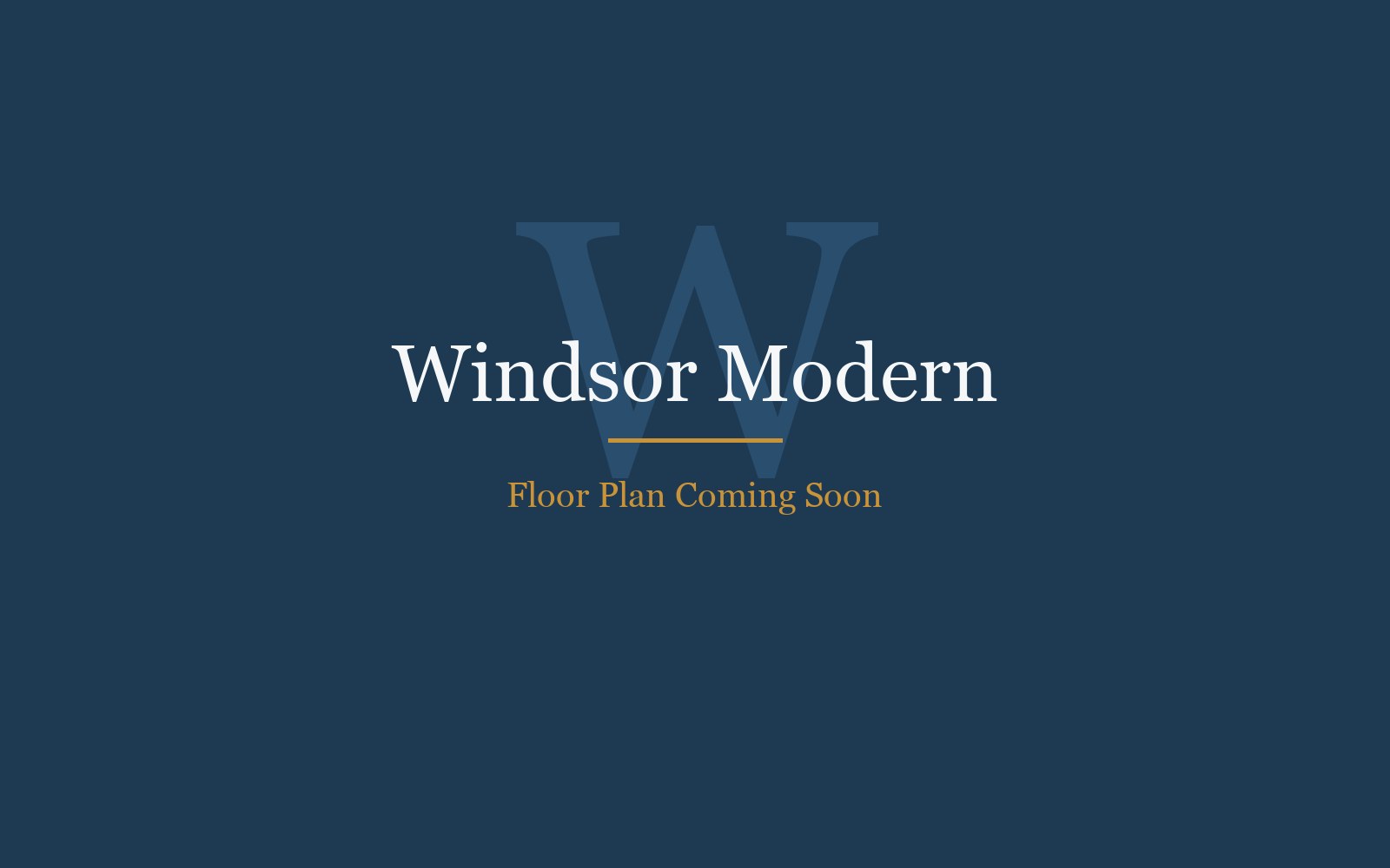 Windsor Modern floor plan architectural drawing — 4 bed 3 bath 2400 sq ft by Brightview Homes